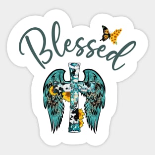 Blessed Sunflower Faith Sticker